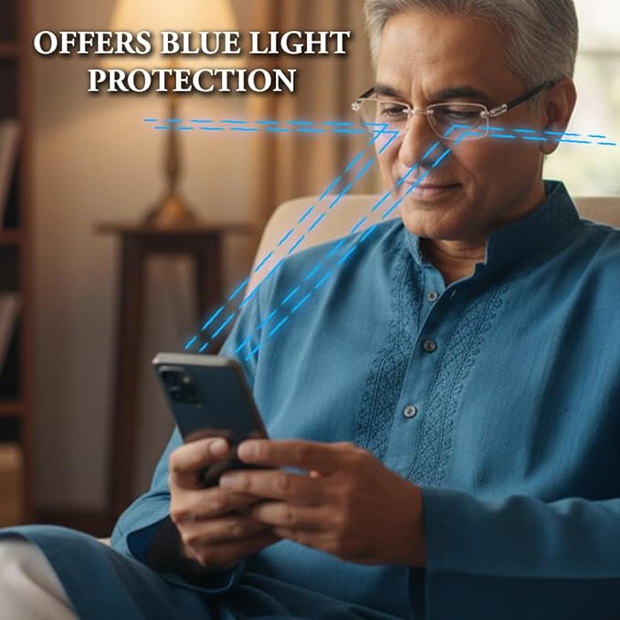 Rimless Portable Reading Glasses Power@ 399-/