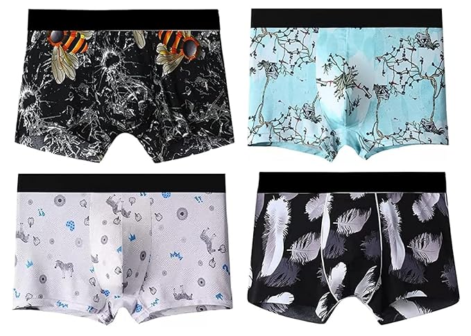 Men’s Ice Silk Underwear Boxer Briefs @499-/